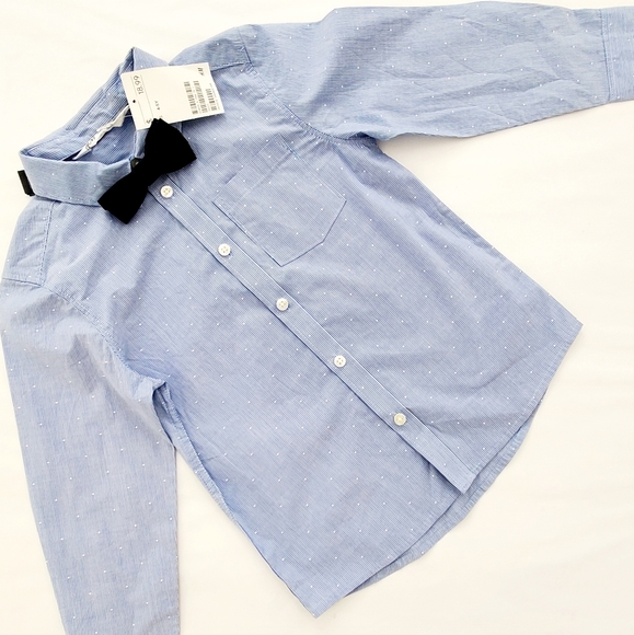 H&M Other - New H&M navy velvet bowtie and button down